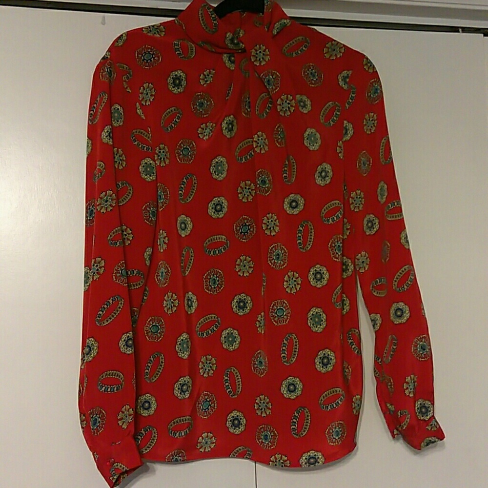 Anna Kriste Multi Colored Vintage Blouse